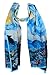 Salutto Women 100% Silk Scarves Van Gogh Starry Night Painted Scarf (1)