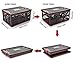 AWEHIRU Alezywels Collapsible Car Trunk Organizer and Storage Box, Perfect for SUV, Auto, Vehicle, Family Vans, Travel and Camp (Black)