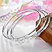 925 Sterling Silver Bangle Bracelet Stackable Bangles for Women