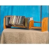 Wood Shed Solid Oak 1 Row Dowel CD Rack Clear