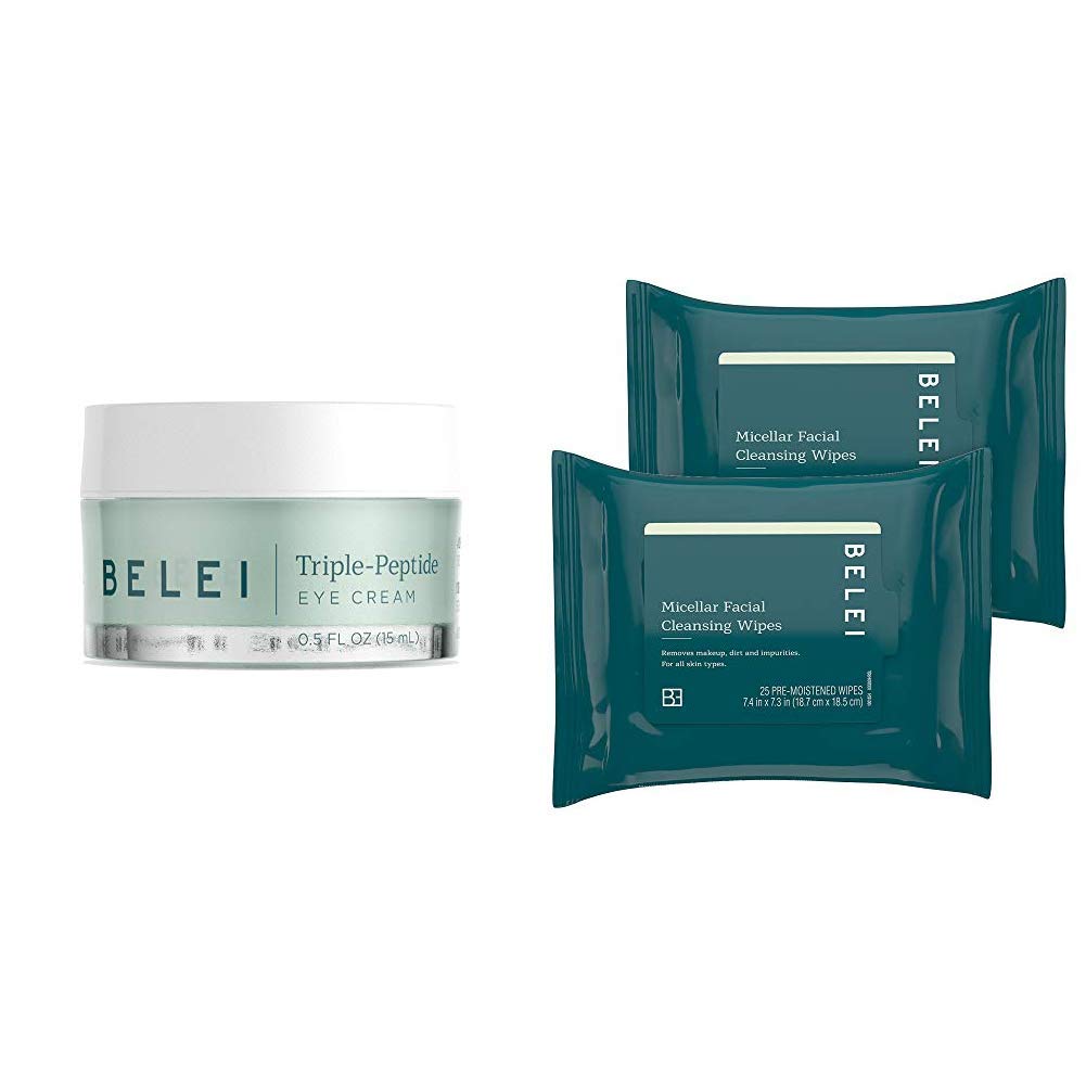 Belei by : Triple-Peptide, Paraben Free Under Eye Cream for Fine Lines, Puffiness and Dark Circles, 0.5 Fluid Ounce (15 mL): Health & Personal Care