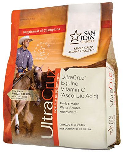UltraCruz Vitamin C (Ascorbic Acid) Supplement for Horses, 4 lb, pellet (32 day supply)