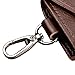 Leather Key Case Wallet Mens Womens Pure Color Key Holder Bag Wallet
