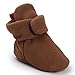 CIOR Baby Baby Cozy Fleece Booties with Non Skid Bottom,DNDXBX,Dark Brown,13