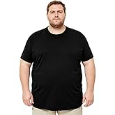PIXUM Men’s Big and Tall T-Shirt XL–8XL, Loose Fit Cotton Stretch Tee, Seamless Underarm Soft Breathable