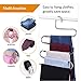 IEOKE Pant Hangers Durable Slack Hangers Multi Layers Stainless Steel Space Saving Clothes Hangers with 10 Clips - Closet Storage for Jeans Trousers 4 Pack