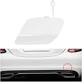 White Rear Bumper Tow Hook Eye Hole Cover Cap 2058850224 For Mercedes-Benz C300 2015-2020,for C400 2015, C43 AMG 2017-2018,C450 AMG 2016,C63 AMG 2016-2018