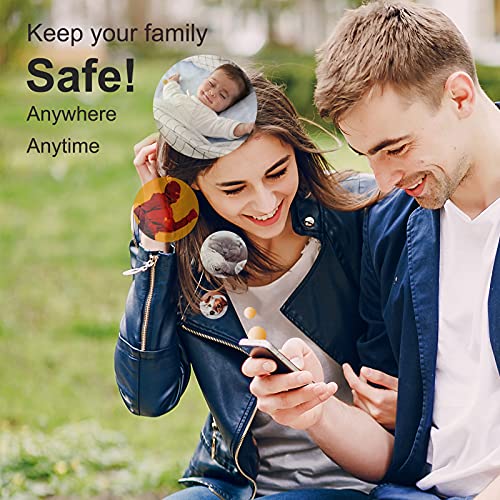 HD Wireless WiFi Bluetooth-Music-Speakers-Camera Clock-Camera - Mobile Phone Wireless Remote Detection Camera, with Night Vision Function, Movement Detection and Alarm (Black)