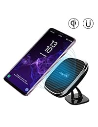 [10 W carga rápida] NILLKIN 2 en 1 Qi carga inalámbrica Pad & Soporte magnético para iPhone X, iPhone 8 8 Plus, Samsung Note 8 S9 S8 S8 Plus y más   Modelo C