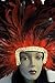 ZUCKER - Large Carnival Costume Feather Headdress - Red Halloween Mask Cosplay Party Hair Accessory