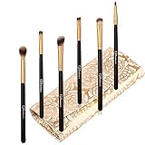 Soobest Eye Makeup Brushes Set With Carry Bag ,Contains 6 PCS Cosmetic Eye Shawdow Brush -Blending,Shader,Angled, Precise,Eyeliner/lip brush
