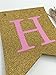 SIFAN Gold Powder Happpy Birthday Banner, Pink and Gold Party Decorations