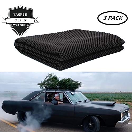 Ease2U Car Roof Protective Mat, Non Slip Mat, Car Roof Cargo Mat, Anti- Slip Anti-Scratch for Car Roof Racks, Bags for Truck SUV Vans Sedan Three PCS (ONE 39