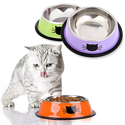 Legendog Pet Bowl Stainless Steel Non-Skid Rubber Base Dog Bowl Cat Bowl GR OR PP - //medicalbooks.filipinodoctors.org