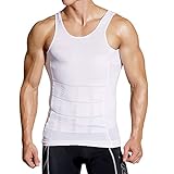 HOTER Original Mens Compression Slimming Body Shaper Vest Shirt Abs Abdomen Slim