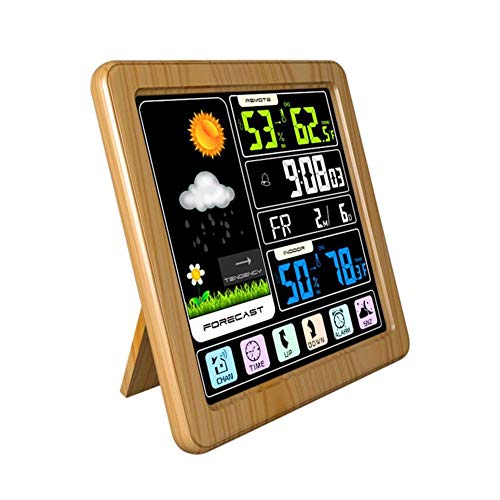 Per Newly Wireless Digital Weather Station Weather Forecaster Dock with Alarm Clock,Temperature Sensor, Humidity Monitor - Thumbnail 4