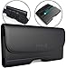 Bomea Phone Holster Designed for Samsung Galaxy S10e, S7, S6, S6 Edge Belt Case, Premium Belt Holster Case with Belt Clip Credit Card Holder Pouch Cover for Samsung Phone with Other Case On - Black