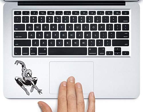 Spiderman Full Body Marvel Superhero Printed Trackpad Clear Vinyl Decal Sticker Compatible with Apple MacBook Pro Air 11" 12" 13" 15" All Years Laptop Keyboard (13” MacBook Air)