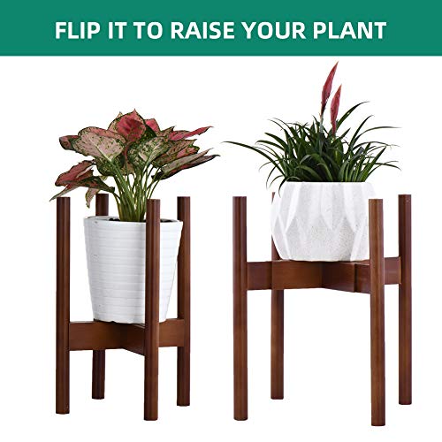 KESAIH Plant Stand Pack of 2, Stackable&Adjustable Plant Stands Indoor