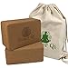 Cork Yoga Blocks 2 Pack - Cork Yoga Block Set with Carrying Bag by Inner Qi