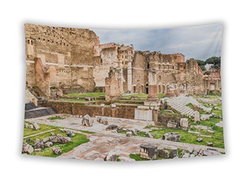 Gear New Wall Tapestry For Bedroom Hanging Art Decor College Dorm Bohemian, Forum Of Augustus Ruins In Videi Fori Imperiali Rome, 80x68