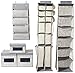 InterDesign Aldo Fabric Closet Storage Organizer Cube for Toys, Sweaters, Accessories - Pack of 2, Gray