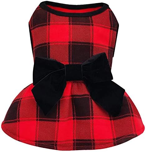 kyeese Dog Dress Red Buffalo Check Dog Dresses