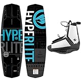 Hyperlite New 2019 Wakeboard Machete with Destroyer Wakeboard Bindings Fits Most Shoe Sizes