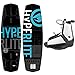 Hyperlite New 2019 Wakeboard Machete with Destroyer Wakeboard Bindings Fits Most Shoe Sizes