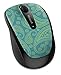 Microsoft Wireless Mobile Mouse 3500 Mint & Aqua Paisley