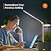 TaoTronics Aluminum Alloy Dimmable LED Desk Lamp with USB Charging Port, Table Lamp for Office Lighting, 3 Color Modes & 6 Brightness Levels, Silver, Philips Enabled Licensing Program