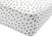 Burt's Bees Baby - Baby Boys Honeybee Print Fitted Crib Sheet, 100% Organic Crib Sheet for Standard Crib and Toddler Mattresses (Blueberry)