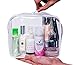 Vumos TSA Approved Toiletry Bag - Clear Travel Bag for Men and Women to Carry on your Makeup and Toiletries (Single Pack)