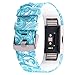 AIWELL Compatible for Fit bit Charge 2 Bands,Silicone Adjustable Replacement Sport Strap Printed Bands with Classic Buckle for Fit bit Charge2 HR,Fit bit Charge 2 Accessories Wristbands