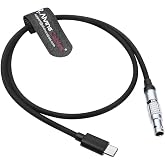 Alvin's Cables PD USB-C Type-C to 2 Pin Power Cable for Tilta| Teradek| SmallHD| Z-CAM Fast Charging Cable Ultra-Soft 60cm|24inches
