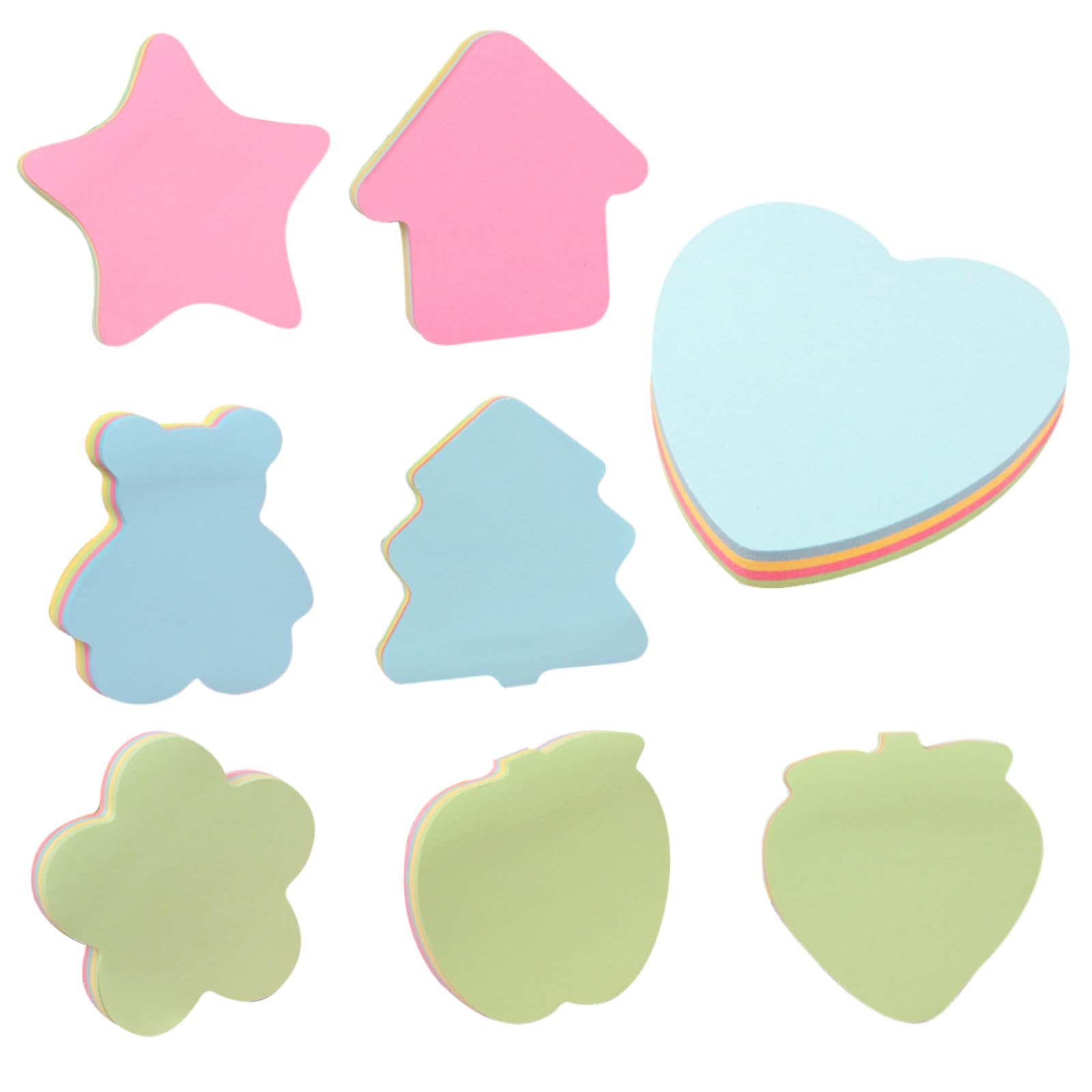 TYXHXTF 800 Sheets Sticky Notes, Colour Sticky Notes, 100 Sheets Every Pad, Self Sticky Notes Pad, Bright Colour Funny Sticky Notes, Super Sticky Notes Pad, for Office School to-do, Reminders