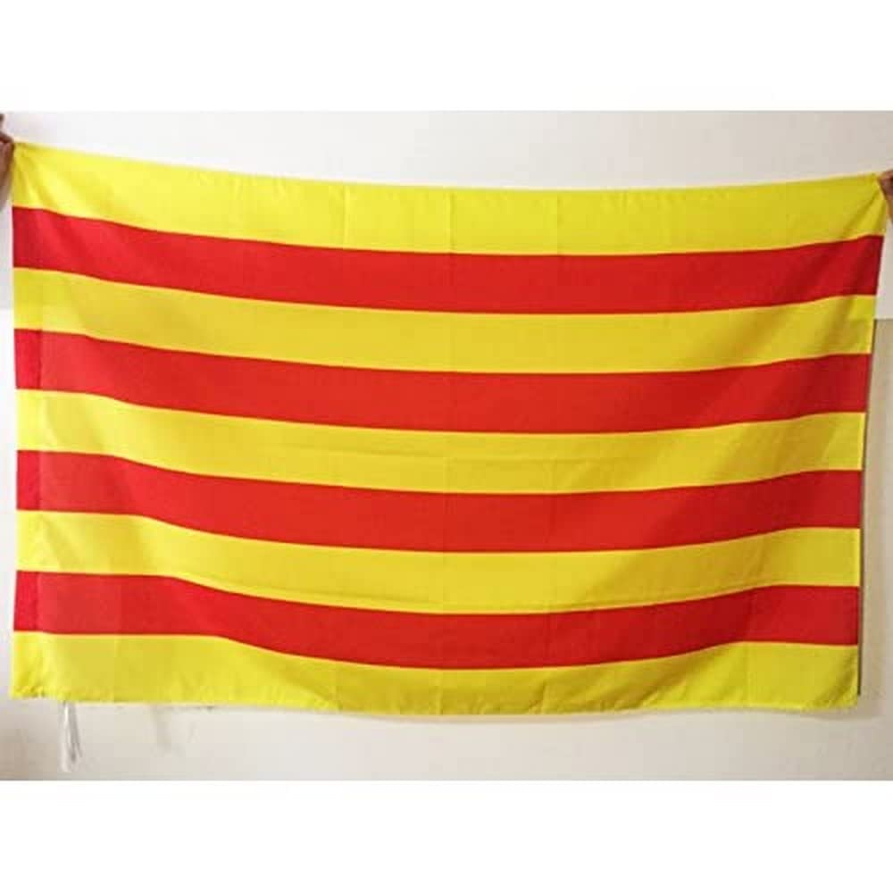 AZ FLAG - Pyrénées Orientales Flag - 3x5 Ft - French department Banner with Sleeve - 100% Polyester - Fade Resistant - Vivid Colors - 3' x 5' Feet - 150x90 Cm