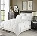 downluxe Lightweight White Down Comforter King Size - Down Duvet Inserts,230 Thread Count 550+ Fill Power,100% Cotton Shell Down Proof with Tabs