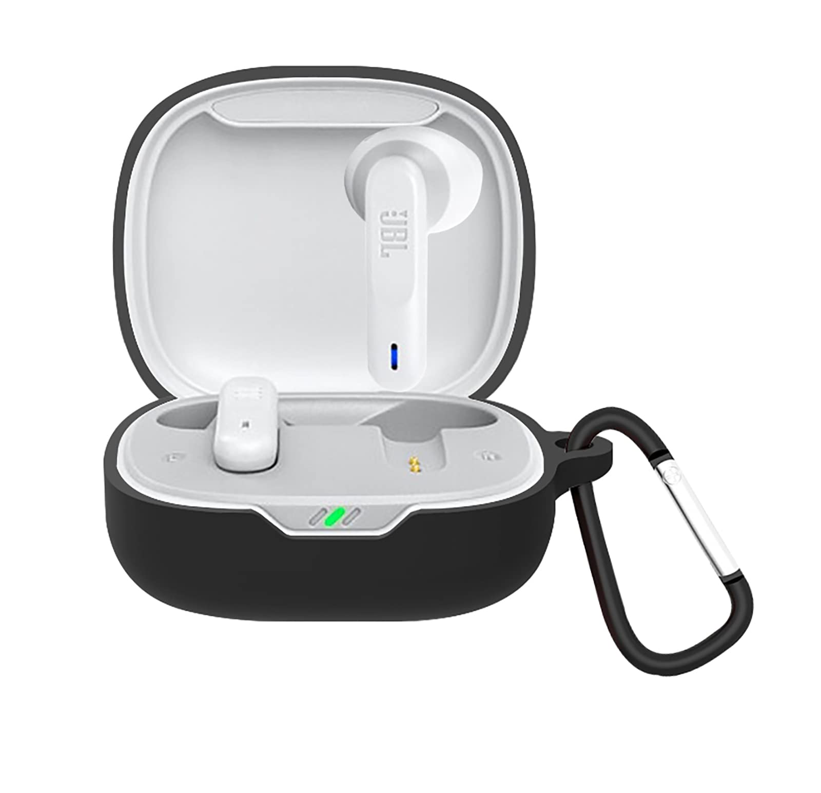 GIOPUEY Cilicone Case for JBL Wave 300TWS, Ultra-thin soft Cover, Slim-Fit,Anti-Fall,Not Easy to Dirty - Black