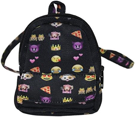 Ari and Friends Fits American Girl 18 inch Dolls - Emoji Fun Zippered BACKPACK - 18 Inch Doll accessories - Designed In USA to Fit 18 inch dolls - Great for your 18 inch doll on the go!