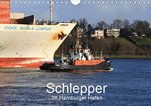Schlepper im Hamburger Hafen (Wandkalender 2021 DIN A4 quer): Schlepper im Hamburger Hafen (Monatskalender, 14 Seiten ) (CALVENDO Orte)