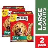 Milk-Bone Original Dog Treats, Cleans Teeth, Freshens Breath, (2) 4 Lb. Boxes, Large