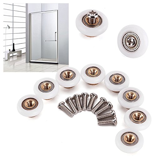 oobest Shower Door Rollers Sliding Tub Shower Door Replacement Rollers 3/4" (8 Pack) Pricepulse