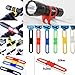 5 Pcs Silicone Gel Road Bike Mountain Bicycle Cycling Cycle Bike Phone Light Water Bottle Holder Strap Band (Black)