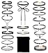 Besteek Choker Set, 20 Pcs Velvet Choker Necklace Black Classic Gothic Lace Chokers for Women Girls, Bonus Storage Bag