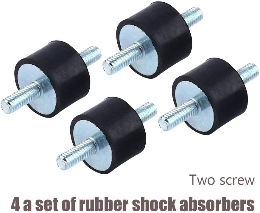 4pcs M4 15 * 10 Anti-Vibration Rubber Isolator Mounts Air Compressor Pump Shock Absorber with Screws - Image 3