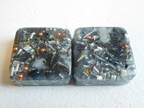 2 Blue Cloud Mini Cube Tower Busters Orgone Generator Energy Accumulator PERFECT GIFTING TOOL!!!! 528Hz/7.83Hz/Advance Harmonics Many Beautiful Ingredients and Colors!! (Blue Cloud)