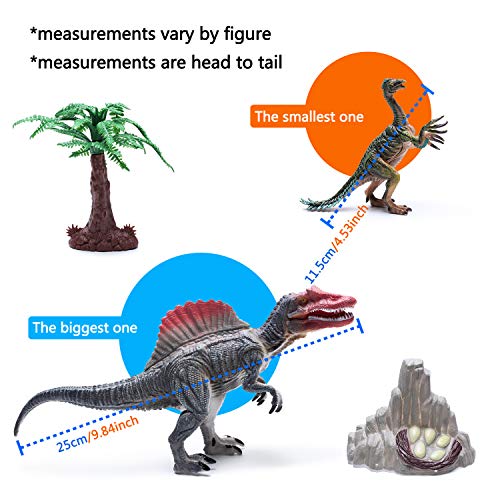 Hely Cancy 20 Pcs Realistic Dinosaur Action Figures with Movable Jaws, Educational Dinosaur Toys Playset for Kids - Thumbnail 2