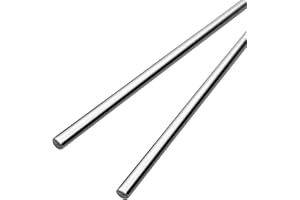 LITOEXPE 2-Pack 8mm x 250mm Linear Motion Rods Shaft Guide for 3D Printer and DIY Craft Tool, Case Hardened Chrome, Diameter 8mm, 5/16" x 9.84"