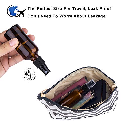 2oz Amber Glass Spray Bottles for Essential Oils, Set of 3 photo 12
